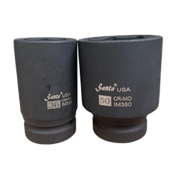 [Santa] Đầu típ hơi cr-mo 1" đen dài 90mm