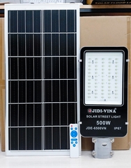 Đèn Đường 500W Năng Lượng Mặt Trời JDE-6500VN Tấm Pin Mono JIDI-VINA