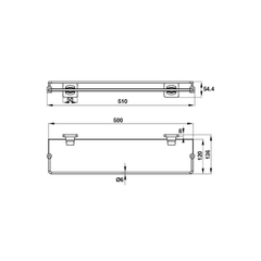 [Hafele] Kệ kính Fortune 580.41.430