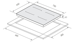 [GrandX] Bếp Từ 2 Vùng Nấu Serial 8 GX IP669SE
