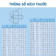 [Bình Minh] Chữ T rút PVC-U