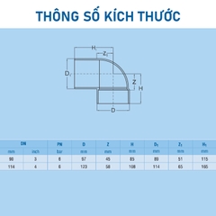 [Bình minh] Co âm dương PVC-U