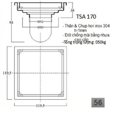 THOÁT SÀN ÂM - TSA170