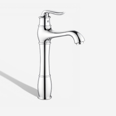 [Luxta] Vòi lavabo nóng lạnh (Thân ống trúc, tay gật gù, bao gồm dây cấp) L1218B