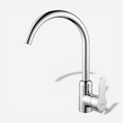 [Luxta] Vòi rửa chén nóng lạnh (Cần cong, tay gật gù, bao gồm dây cấp) L3222