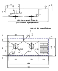 [Luxta] Chậu chén inox LC8049N-5.0