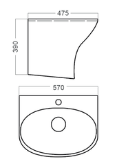 [Luxta] Chậu rửa Lavabo LL-102B