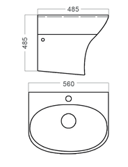 [Luxta] Chậu rửa Lavabo LL-102E