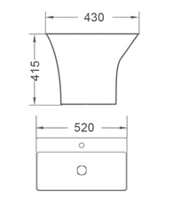 [Luxta] Chậu rửa Lavabo LL-103B