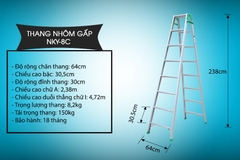 Thang nhôm gấp Nikawa NKY-8C