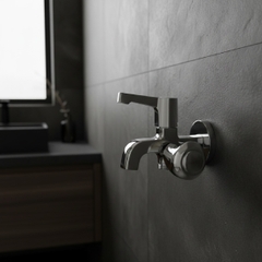 [Luxta] Vòi sen lạnh (Thân vuông, tay gạt và tay vặn) L2114T1