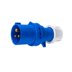 Phích cắm loại di động có kẹp giữ dây 3 cực, 16A, IP44 mã MPN-013 MPE