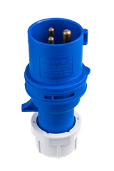 Phích cắm loại di động có kẹp giữ dây 3 cực, 16A, IP44 mã MPN-013 MPE