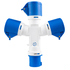 [MPE] Ổ cắm công nghiệp di động chia 3 MPE IP44 3P 16A MPN-1013