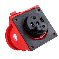 Ổ cắm công nghiệp lắp âm mặt thẳng MPE IP44 4P 16/32A