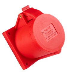Ổ cắm công nghiệp lắp âm mặt thẳng MPE IP44 4P 16/32A