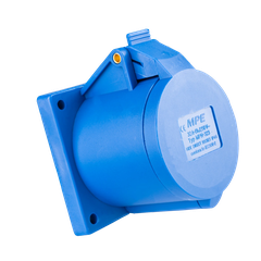 Ổ cắm công nghiệp lắp âm mặt thẳng MPE IP44 3P 32A MPN-323