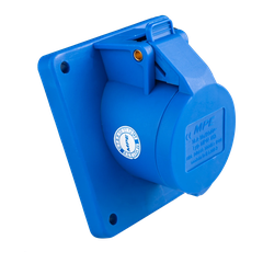 Ổ cắm công nghiệp lắp âm mặt nghiêng IP44 MPE 3P 16A MPN-413