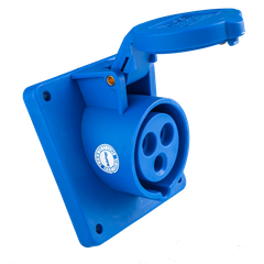 Ổ cắm công nghiệp lắp âm mặt nghiêng IP44 MPE 3P 16A MPN-413