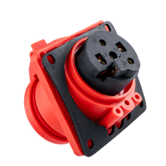 Ổ cắm công nghiệp lắp âm mặt nghiêng MPE IP44 4P 32A MPN-424