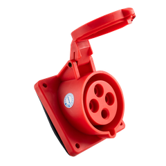 Ổ cắm công nghiệp lắp âm mặt nghiêng MPE IP44 4P 32A MPN-424