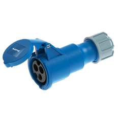 [MPE] Ổ cắm di động có kẹp giữ dây 3 cực, 16A, IP44 mã MPN2-213