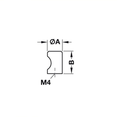 [Hafele] Tay Nắm Tủ 20X25 Mm (Bạc) 135.93.903