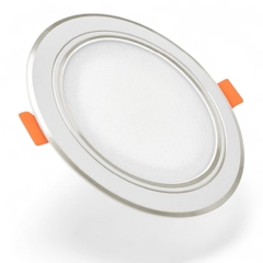 Bộ đèn LED Panel tròn đổi màu ĐQ LEDPN04 097CS 110 (9W, đổi màu viền vàng, Ø110 ) Điện Quang