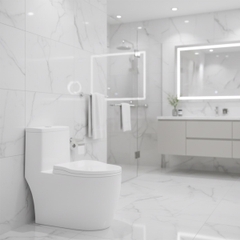 [Rangos] Bồn cầu vệ sinh bằng sứ một khối RG-8096B