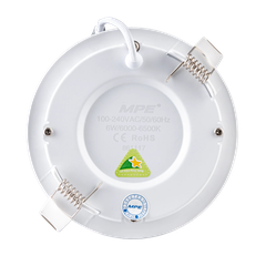 Đèn Led âm trần panel tròn 6W RPL-6T 500Lm 6000-6500K MPE (Ø105)