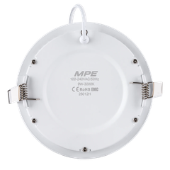 LED Panel âm trần nhôm mặt tròn 9W ánh sáng vàng RPL-9V MPE