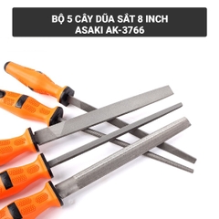 AK-3766 Bộ giũa sắt 5 cây 8" /200mm Asaki (12)