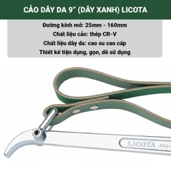 Cảo dây da 9'' Licota (dây xanh) ATA-0265