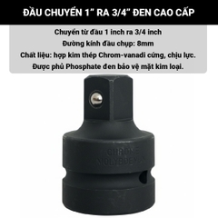 Đầu biến 1" ra 3/4" đen LICOTA