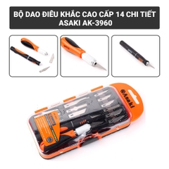 AK-3960 Bộ dao điêu khắc cao cấp 14 chi tiết Asaki (6/48)