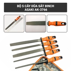 AK-3766 Bộ giũa sắt 5 cây 8" /200mm Asaki (12)