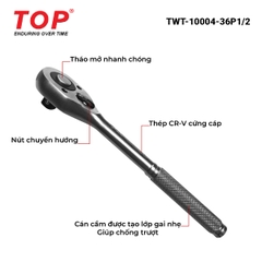 Cần tự động đầu vuông nhanh 1/2'' 36 răng TOP (cái)