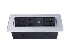 Ổ cắm âm bàn 2 ổ cắm đa năng 110-250V TBS1 MPE