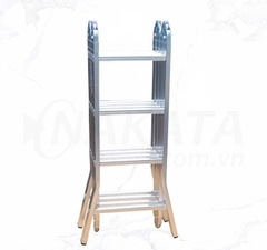 Thang nhôm gấp 4 đoạn 4m7 Nakata VN-404