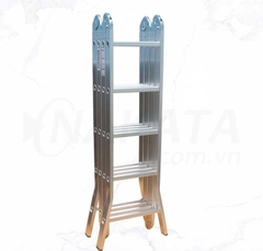 Thang nhôm gấp 4 đoạn 5m8 Nakata VN-405