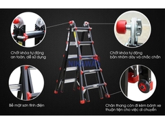 Thang nhôm gấp đa năng Nikawa NKB-49