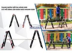 Thang nhôm gấp đa năng Nikawa NKB-49