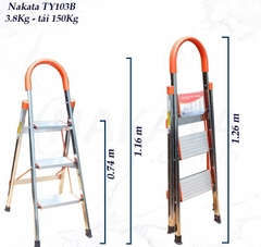 Thang Nhôm Ghế 3 Bậc Nakata VN103B