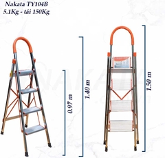 Thang Nhôm Ghế 4 Bậc Nakata VN104B