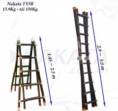 Thang nhôm rút trượt Nakata TY5B