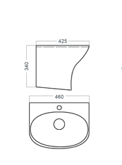 [Luxta] Chậu rửa Lavabo LL-102C