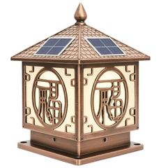 Đèn trụ cổng năng lượng mặt trời Oriana PL-0309