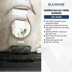 [Rangos] Gương đai da tròn Rangos RG-DA60
