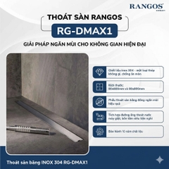 [Rangos] Thoát sàn nhà tắm cao cấp INOX 304 RG-DMAX1