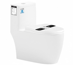 [Rangos] Bồn cầu vệ sinh bằng sứ một khối RG-8096B